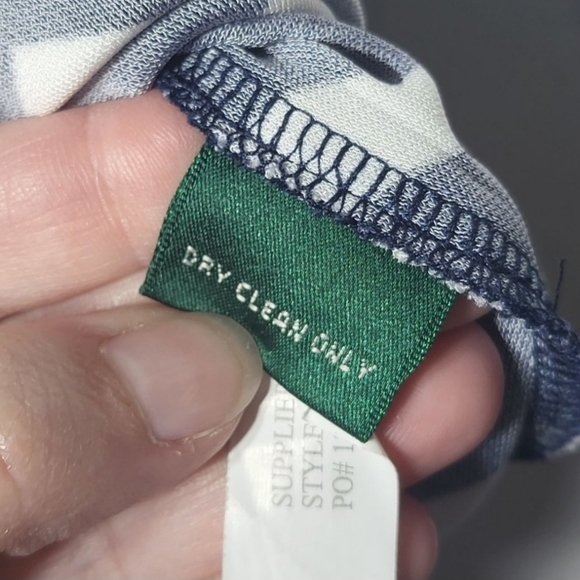 Lauren Ralph Lauren Womens Size 8 Blue & White Chevron sleeveless dress - Picture 5 of 5